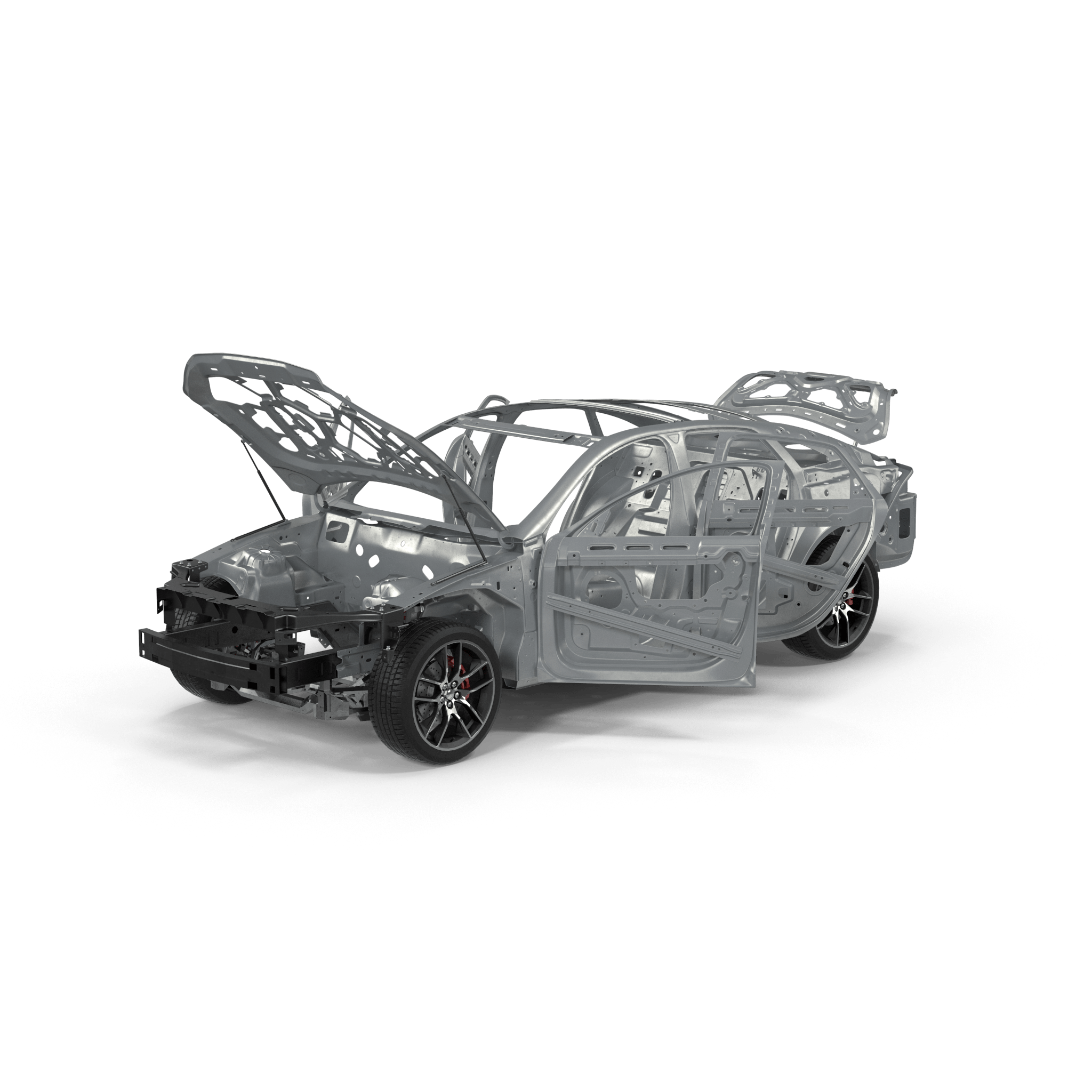 Car Frame with Chassis